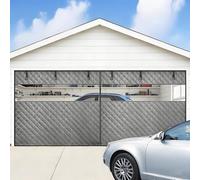 Tende Termiche Magnetica per Porta, Schermo per Porta Del Garage Per L'inverno, Kit Di Isolamento Spessa, Chiusura Automatica A Calamite 210 215 240 244 275 365 490cm(Grays,244x270cm)