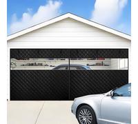 Tende Termiche Magnetica per Porta, Schermo per Porta Del Garage Per L'inverno, Kit Di Isolamento Spessa, Chiusura Automatica A Calamite 210 215 240 244 275 365 490cm(Blacks,450x350cm)