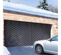 Tende Termiche Magnetica per Porta, Schermo per Porta Del Garage Per L'inverno, Kit Di Isolamento Spessa, Chiusura Automatica A Calamite 210 215 240 244 275 365 490cm(Black,360x310cm)