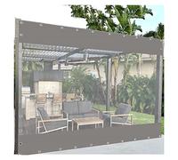 Tende trasparenti impermeabili della pergola del PVC per il patio del padiglione grigio 2.5x4m della divisione della tenda con l'occhiello