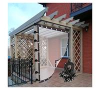 Tende trasparenti impermeabili per isolamento termico con occhielli per uso esterno - giardino e pergola personalizzabili (dimensioni: 6 x 6 m)