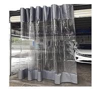 Tende trasparenti in PVC per officina, garage, divisori, teloni in vinile, per patio, pergola, pareti laterali, copertura per serre da esterno (1,8 x 2,5 m)