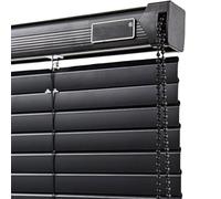 Tende Veneziane Orizzontali Oscuramento, 1 "Stecca Privacy Mini Tende per Finestre Interne con Corda e Palo può Montato All'interno o All'esterno, Luce Filtraggio Tende per Ufficio Bagno