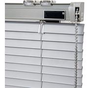 Tende Veneziane Orizzontali Oscuramento, 1 "Stecca Privacy Mini Tende per Finestre Interne con Corda e Palo può Montato All'interno o All'esterno, Luce Filtraggio Tende per Ufficio Bagno