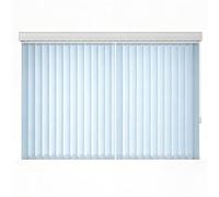 Tende Verticali Oscuranti Per Interno, Tenda A Lamelle Verticali Scorrevoli Per Camera Ufficio, Controllo Luce E Privacy, Bianco, Blu, Beige, Grigio 60-300cm(Light blue,70W x 110H cm)