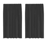 Tende voile con tasche per aste, materiale poliestere resistente, design semitrasparente, tasca superiore per facile installazione, versatile per interni ed esterni, lavabile a bassa temperatura, 2 pe