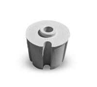 TENDEEVOLUTION Calotta per Rullo Tenda da Sole Esterno, Diametri 60-63 - 70 mm, Foro 14 mm, Plastica, Black