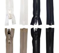 TENDEEVOLUTION Cerniera Lampo Nautica in Nylon con Catena da 10 mm e Cursore Divisibile, in diversi colori e misure. Zip Cerniera Ricambio per Tendalino Barca, Cuscineria, Camper (Blu, 100 CM)