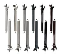 TENDEEVOLUTION Coppia di Braccetti per Tende da Sole per Balcone, da 50 e 70 cm in diversi Colori, Braccetti per Tende da Sole a Caduta da Esterno, Bracci di Ricambio (COPPIA AVORIO 50 CM)