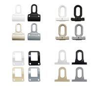 TENDEEVOLUTION Coppia di Ganci per Tende da Sole da Balcone in Plastica o Ferro, Vari Colori e Modelli Universali. Gancio Tenda da Sole per Esterno di Ricambio (Ganci in plastica 90°, Grigio)