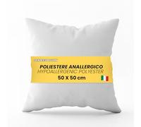 TENDEEVOLUTION Cuscino per divano con imbottitura e fodera, cuscino per divano 50x50 cm, imbottitura in poliestere ipoallergenico, morbido cuscino per divano, prodotto in Italia (50 cm x 50 cm)