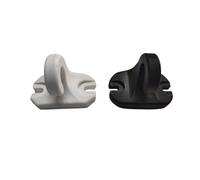 TENDEEVOLUTION Ganci per Tende da Sole Esterno a Pavimento in PVC o Alluminio in diversi colori. Gancio Tenda da Sole per Esterno a Caduta (PVC NERO)