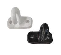 TENDEEVOLUTION Ganci per Tende da Sole Esterno a Pavimento in PVC o Alluminio in diversi colori. Gancio Tenda da Sole per Esterno a Caduta (ALLUMINIO BIANCO)