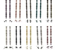 TENDEEVOLUTION - Lista Bullette per Tappezzeria da 1 Metro completa di Chiodi Tappezzeria con Foro Disponibili in Vari Colori, Chiodi Tappezziere per Restauro e Decorazioni (5 pezzi Oro Vecchio)