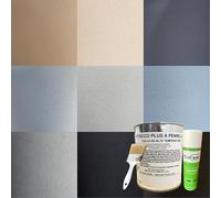 TENDEEVOLUTION Ricambio Tessuto Cielo Auto con Colla Spray o a Pennello. Kit Riparazione Cielo Auto Scollato Rimedio fai da te (Beige Nido d'ape, 1,50 X 3 MT + 3 Colle (Pennello Incluso)