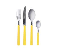 TENDENZE SET POSATE 24PZ X 6 PERSONE ACC.18/10 M.ABS GIALLO TEND0004503