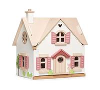 Tender Leaf - Casetta di bambola: Chalet 'Cottontail' 44 x 33,2 x 47,5 cm, un Chalet di Campagna con un set di mobili (bambole sono vendute separatamente), in legno, in scatola 43 x 12,8 x 46 cm, 3+