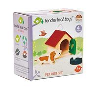 Tender Leaf Mobili per Bambole: Set Animale Domestico Cane 7,7 x 12 x 6,5 cm, in legno, in scatola 13,8 x 7,3 x 14,1 cm, 3+
