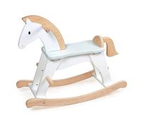 Tender Leaf Toys Cavallo a dondolo fortunato, cavallo a dondolo in legno di alta qualità per giochi fantasiosi, aiuta lo sviluppo cognitivo e fisico nei bambini e nelle bambine dai 12 mesi in su