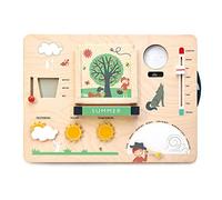 Tender Leaf Toys Lavagna per attività di apprendimento stimolante per bambini dai 3 anni in su (orologio meteorologico, taglia unica)