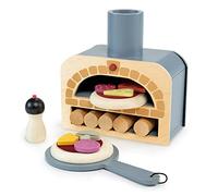 Tender Leaf Toys - Make Me a Pizza! - Forno giocattolo per pizza, set da 18 pezzi in legno - Sviluppa abilità sociali, creative e fantasiose, neutro per ragazzi e ragazze - Età 3+