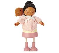 Tender Leaf Toys Mrs Forrester - Bambola giocattolo in legno con braccia e gambe pieghevoli, perfetta per giochi fantasiosi per bambini, incoraggia le attività di raccontare storie