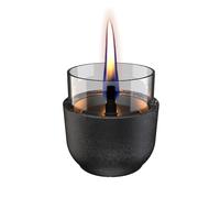 Tenderflame Viola 8 Lava Candela in Porcellana, Non Tossico, Ininfiammabile, Ecologico, Senza Pericolo per Fiamma, Nero, 8,3x8cm