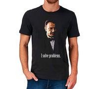 TENDERNESS Mr Wolf I Solve Problems Men T Shirt Movie Film Black XL