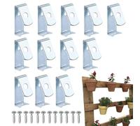 Tendi Di Clip Di Fiori - Gancio Da Parete In Metallo, Supporto Per Vaso Per Esterni | Clip Per Montaggio In Vaso Regolabile, Staffe Forti Per Fioriere, Impianti Di Fiori Per Salvarsi Per La Decorazion