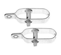 Tendicavo in acciaio per recinzioni, serre e collegamenti a catena, confezione da 2 pezzi, pinza per cavi in acciaio fuso resistente, 10 x 3 x 2 cm