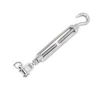 Tendicavo, Tenditore for filo tenditore Occhio e occhiello in acciaio inossidabile 304 argento M5-M24