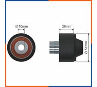 Tendicinghia accessoria per CITROEN | 1141999, FI10220, 57762