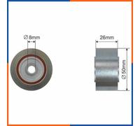 Tendicinghia accessoria per CITROEN | 575192, 575195, 1613838680