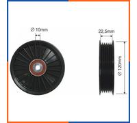 Tendicinghia accessoria per NISSAN | 4430318, 207308, FI9480