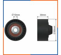 NTY RNK-RE-005 Galoppino/Guidacinghia, Cinghia Poly-V per DACIA,FIAT,MERCEDES-BE