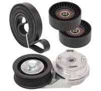 Tendicinghia Auto Per Dodge Per Ram 1500 2500 3500 2003-2008 5.7L V8 | Kit Cinghia Trasmissione Gruppo Puleggia Tenditore Nero 38382 89325 49374 Parti Automobilistiche Rullo tendicinghia