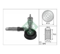 Tendicinghia Cinghia Poly V Schaeffler Ina 534 0014 10 per Audi Seat Skoda VW