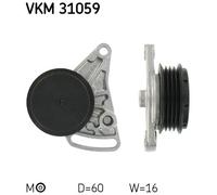 Tendicinghia, Cinghia Poly-V Sx in basso per AUDI SKODA VW A4 A6 CABRIOLET PASSA