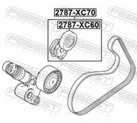 Tendicinghia multirighe 2790-XC70 FEBEST per VOLVO S80 II V70 III XC60 I SUV
