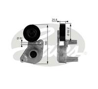 Tendicinghia multirighe T38149 GATES per KIA HYUNDAI