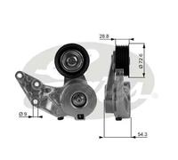 GATES T38208 Tendicinghia, Cinghia Poly-V per VW