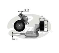 Tendicinghia multirighe T38235 GATES per PEUGEOT CITROËN FIAT SUZUKI LANCIA