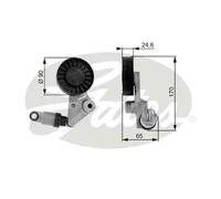 GATES T38239 Rullo tenditore cinghia Poly-V