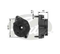 GATES T38345 Rullo tenditore cinghia Poly-V