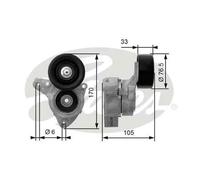 Tendicinghia multirighe T38421 GATES per HONDA CIVIC VII Hatchback