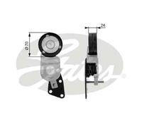 Gates Tenditore cinghia T38426 Poly-V per Skoda VW SEAT