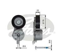 Tendicinghia multirighe T39141 GATES per FORD S-MAX GALAXY II MONDEO IV