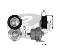 Gates Rullo tenditore cinghia T39270 Poly-V per Chevrolet Opel