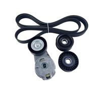 Tendicinghia Puleggia folle del tendicinghia serpentina 04861660AA, 53013676AC 04627851AA adatta per Jeep Grand Cherokee per Dodge Tenditore(4PCS Set)