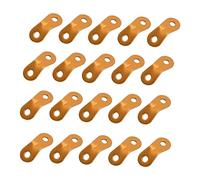 Tendicorda Corda Tenditore Tenditore Paracord Robusto Antiscivolo Doppi Fori Lega di Alluminio per Campeggio Escursionismo Attività all'aperto 20 Pezzi (Oro)
